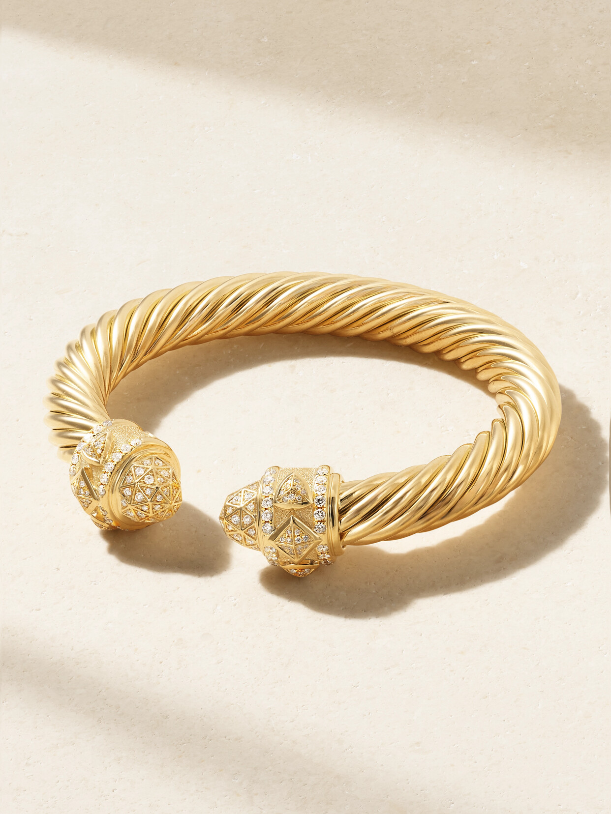 David Yurman Renaissance 18-karat Gold Diamond Cuff