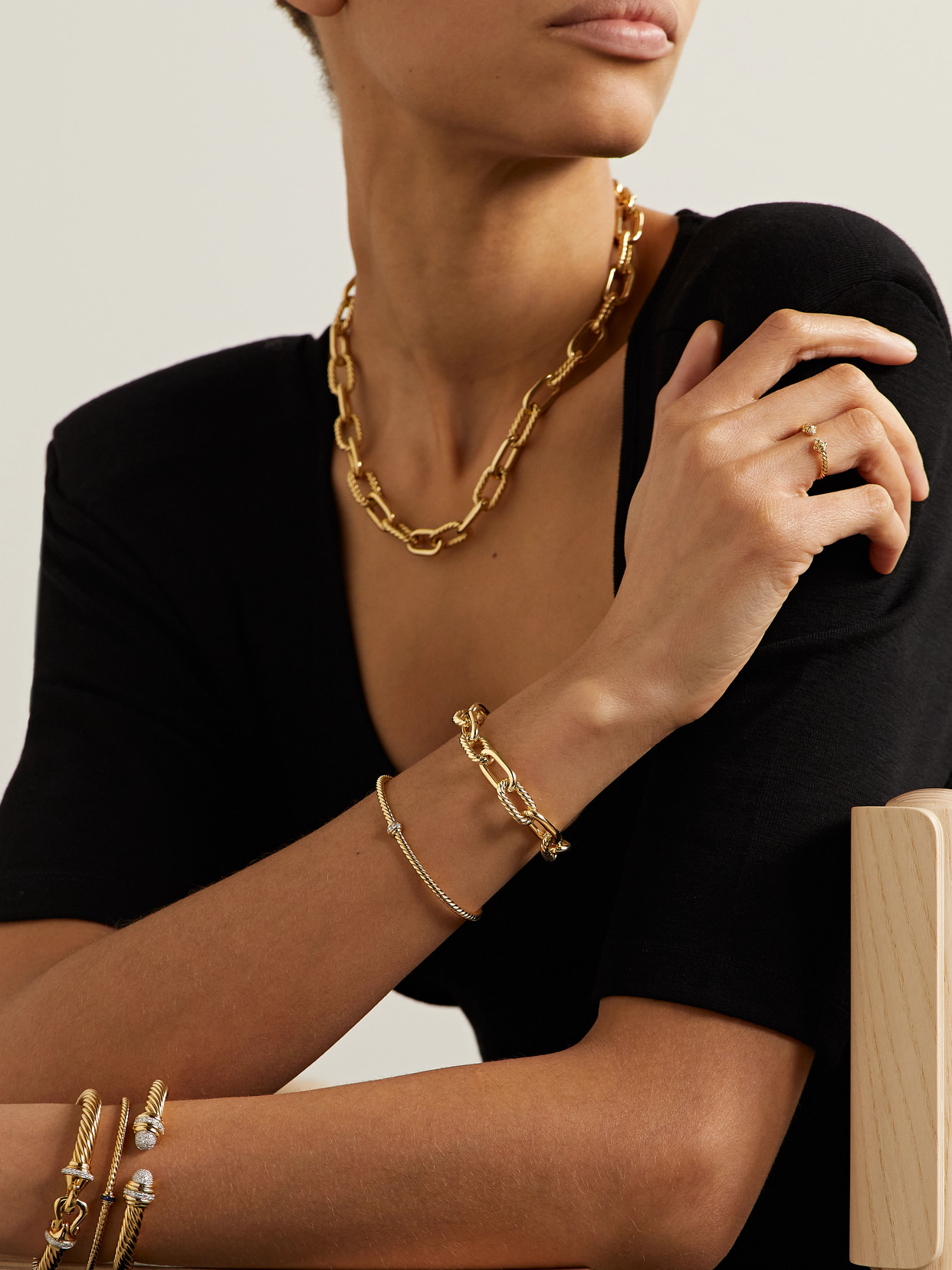 David Yurman Madison 18-karat Gold Bracelet In Gold