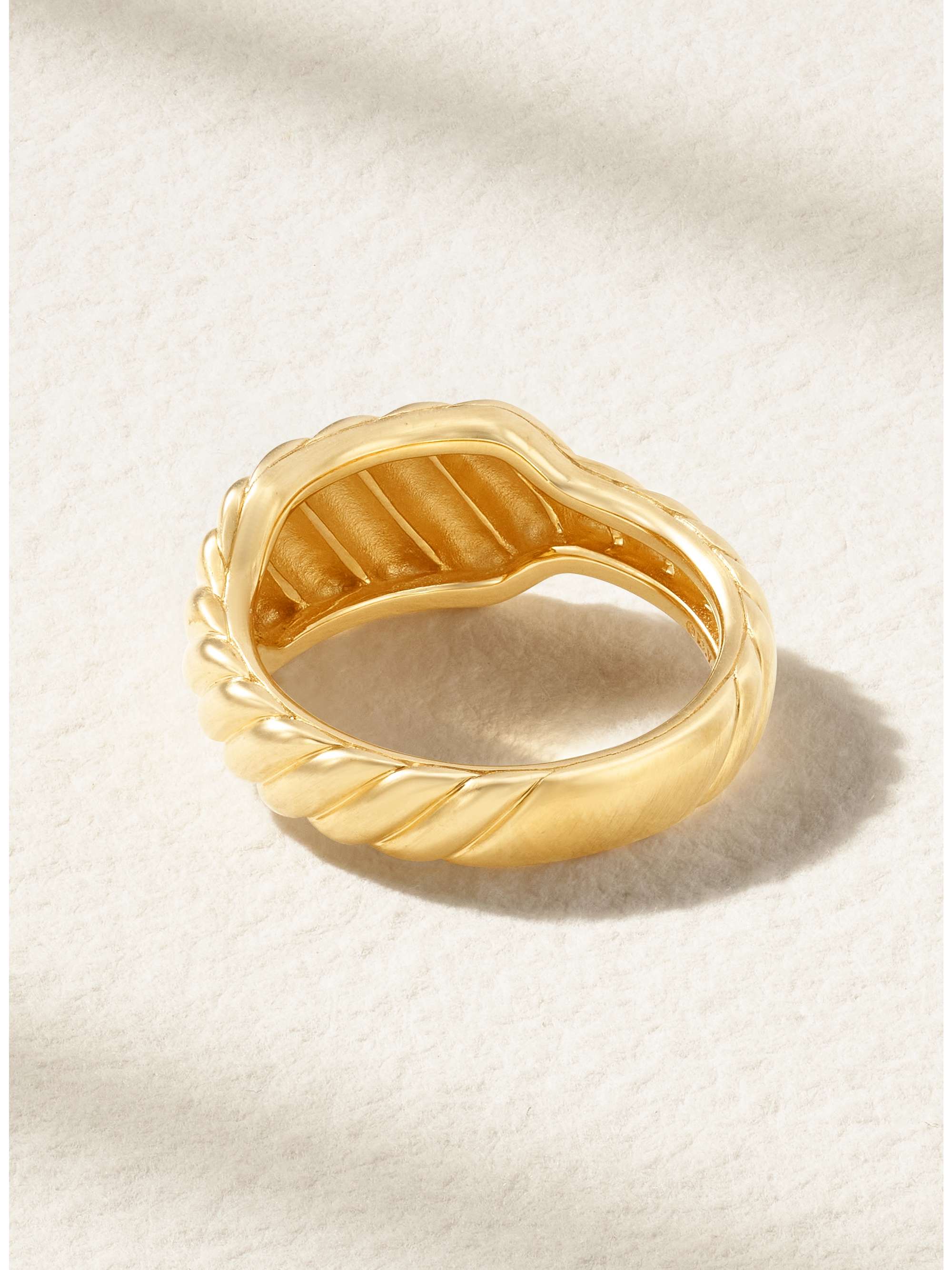 DAVID YURMAN Sculpted Cable Contour Ring aus 18 Karat Gold
