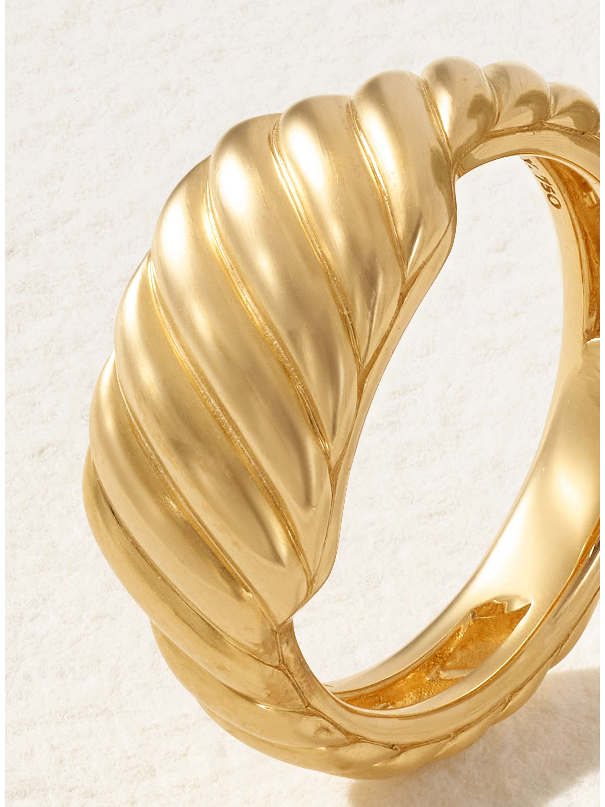DAVID YURMAN Sculpted Cable Contour Ring aus 18 Karat Gold