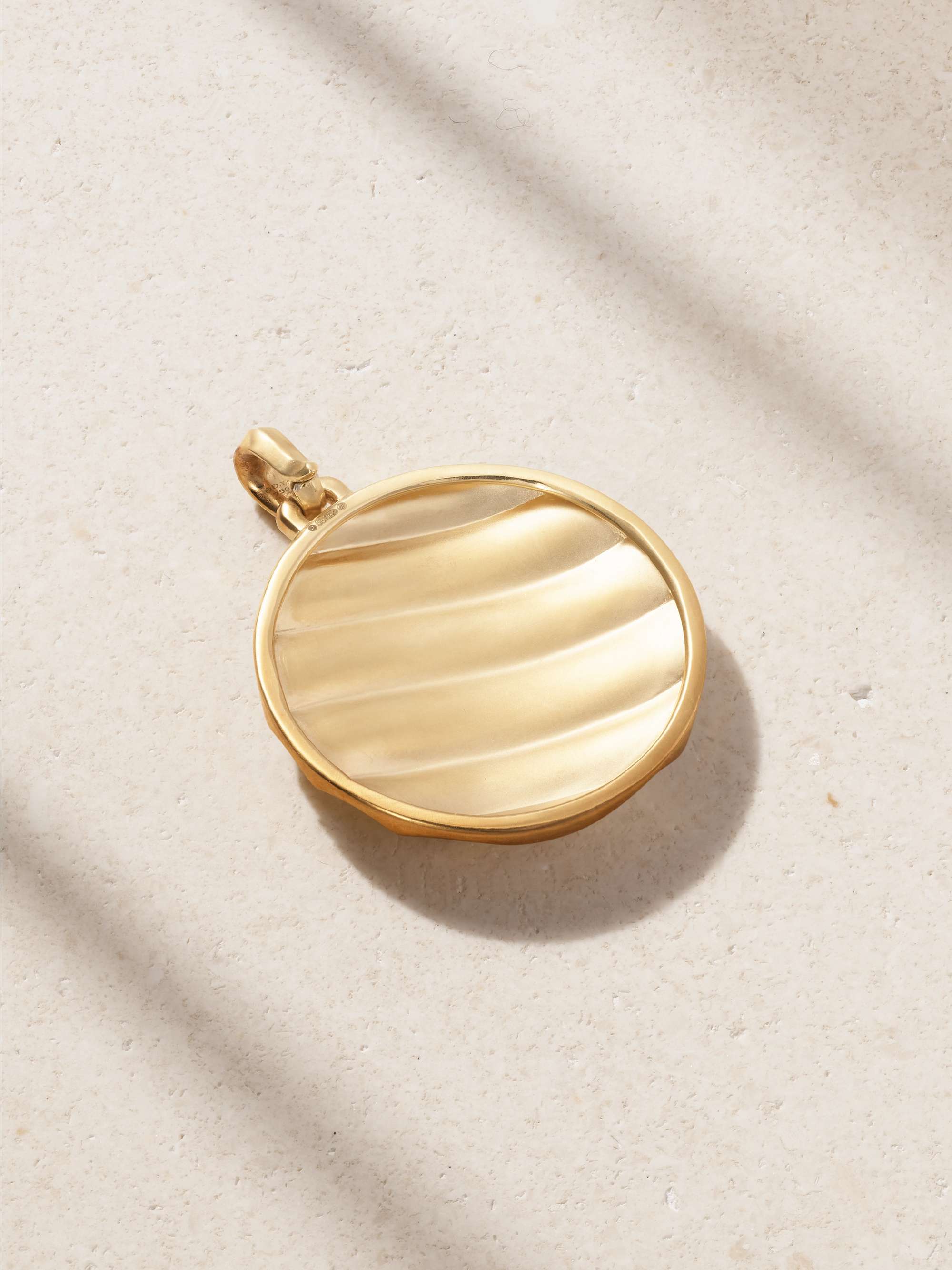 DAVID YURMAN Cable Edge 18-karat gold diamond pendant
