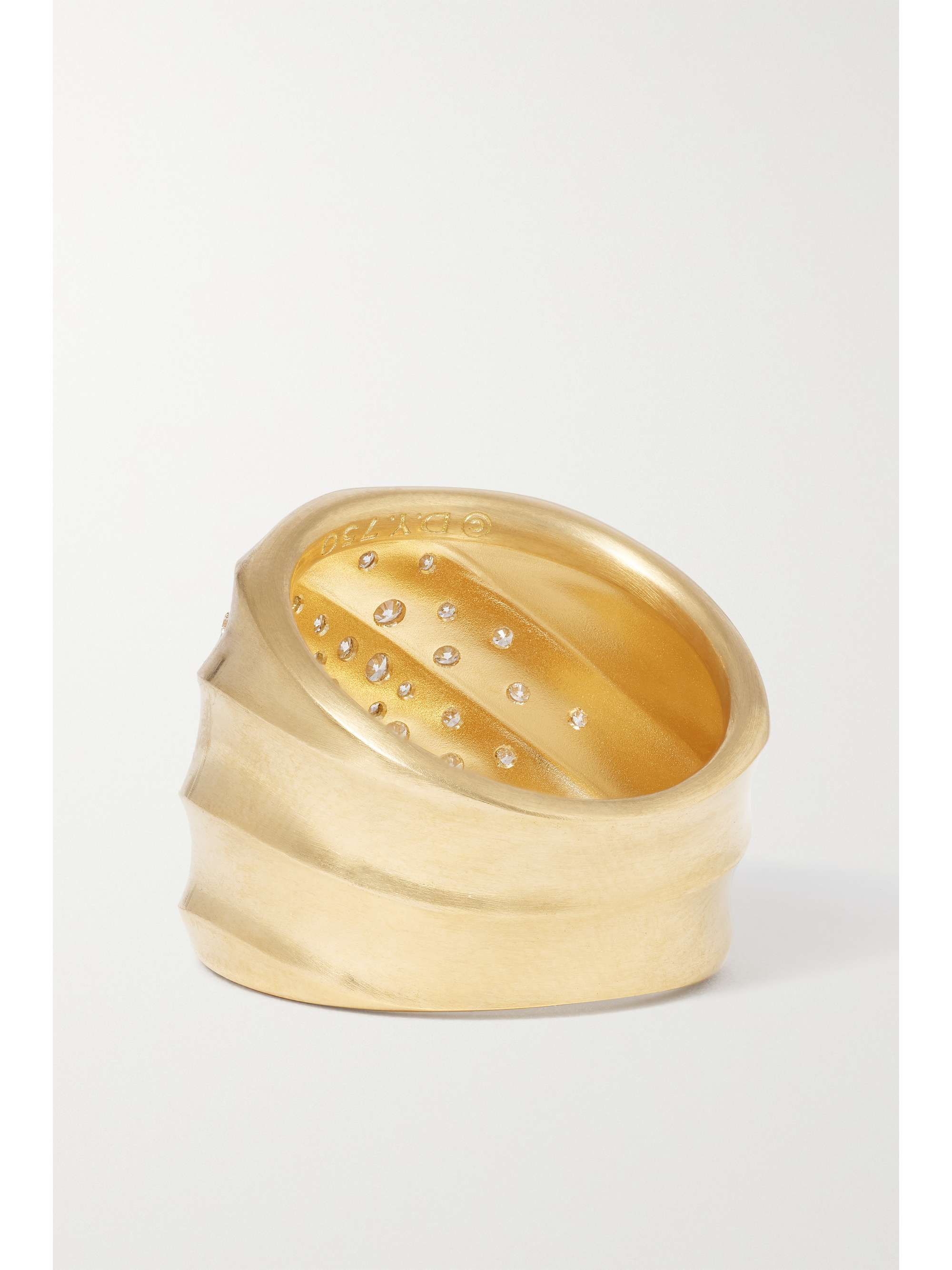 DAVID YURMAN Cable Edge 18-karat recycled gold diamond ring