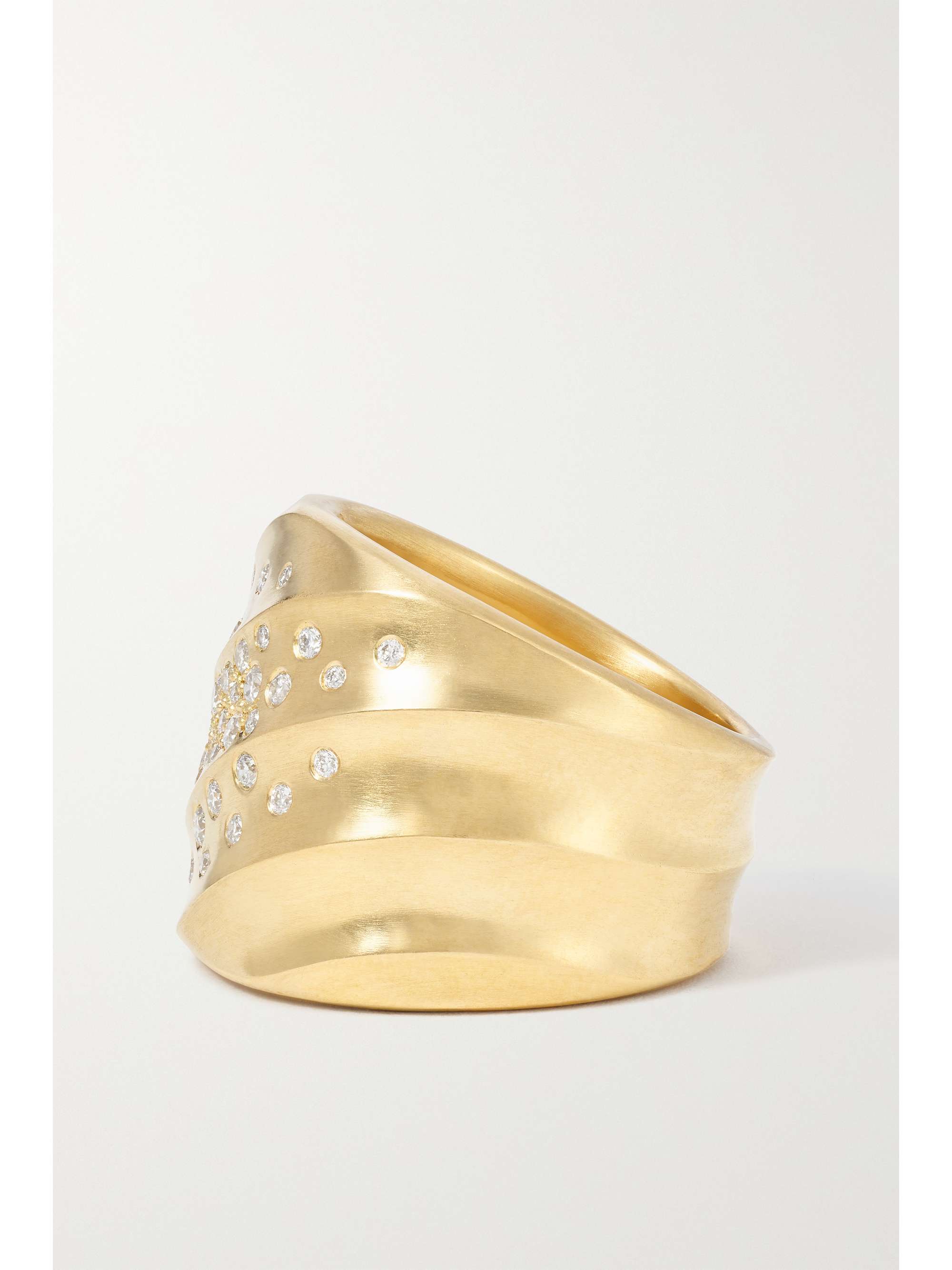 DAVID YURMAN Cable Edge 18-karat recycled gold diamond ring