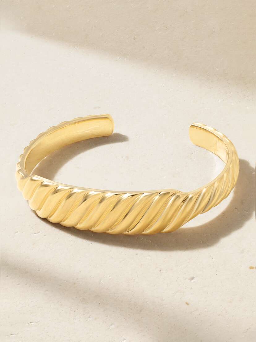 David Yurman Sculpted Cable Contour 18-karat Gold Cuff