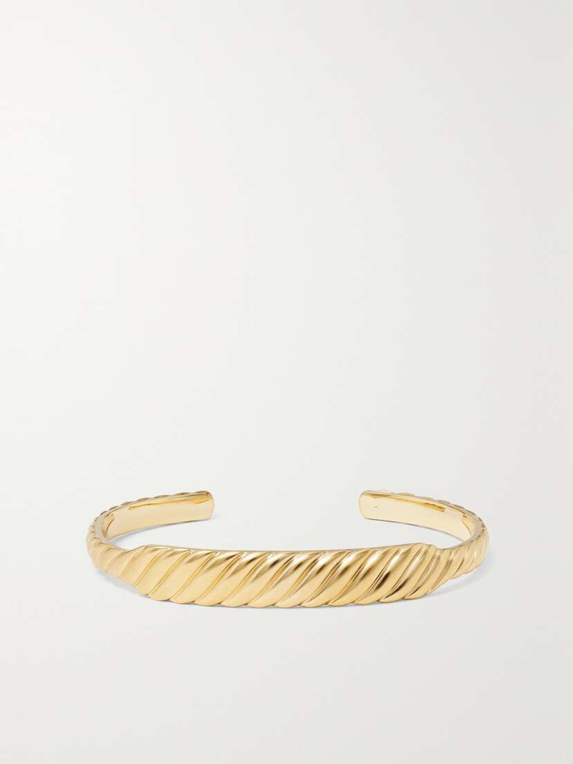 David Yurman Sculpted Cable Contour 18-karat Gold Cuff