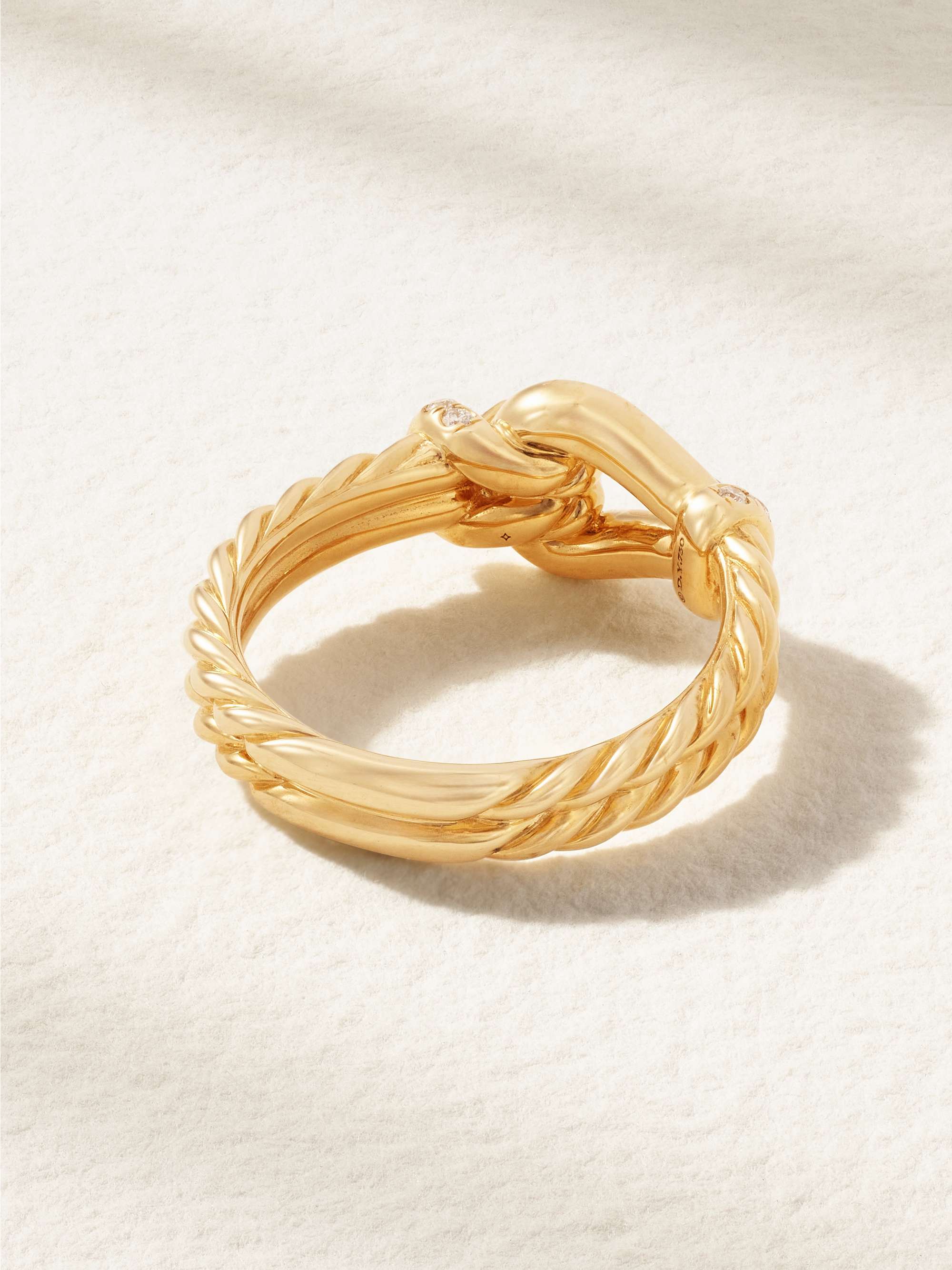 DAVID YURMAN Thoroughbred Loop 18-karat gold diamond ring