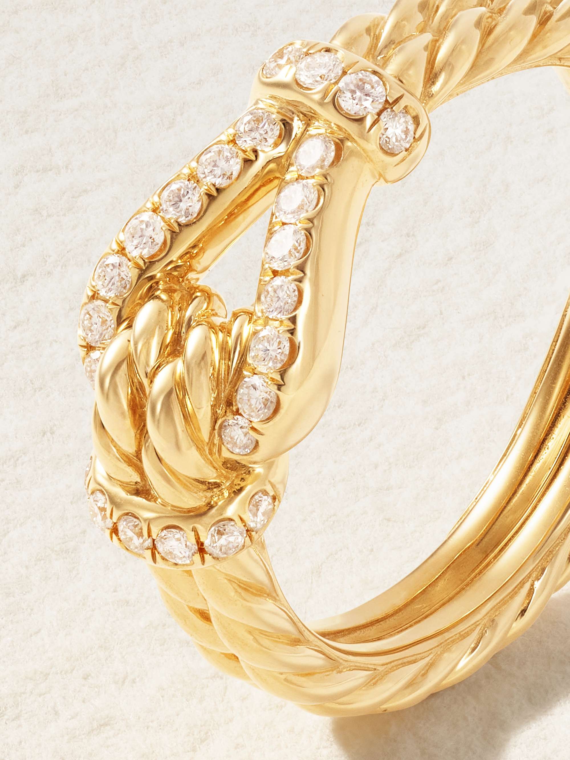 DAVID YURMAN Thoroughbred Loop 18-karat gold diamond ring