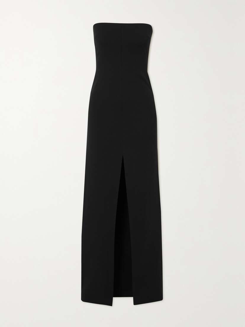 Solace London Bysha Strapless Stretch-crepe Maxi Dress