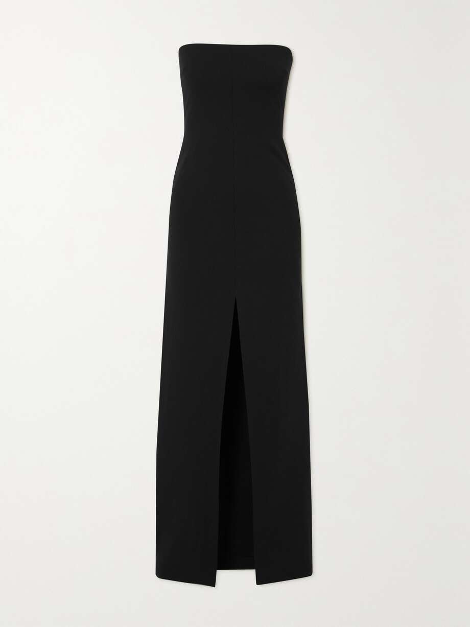 SOLACE LONDON Bysha strapless stretch-crepe maxi dress | NET-A-PORTER