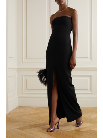Solace London Bysha strapless stretch-crepe maxi dress