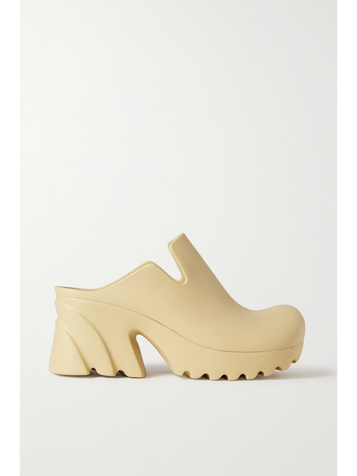 Bottega Veneta Off-white Rubber Flash Clogs In Unknown
