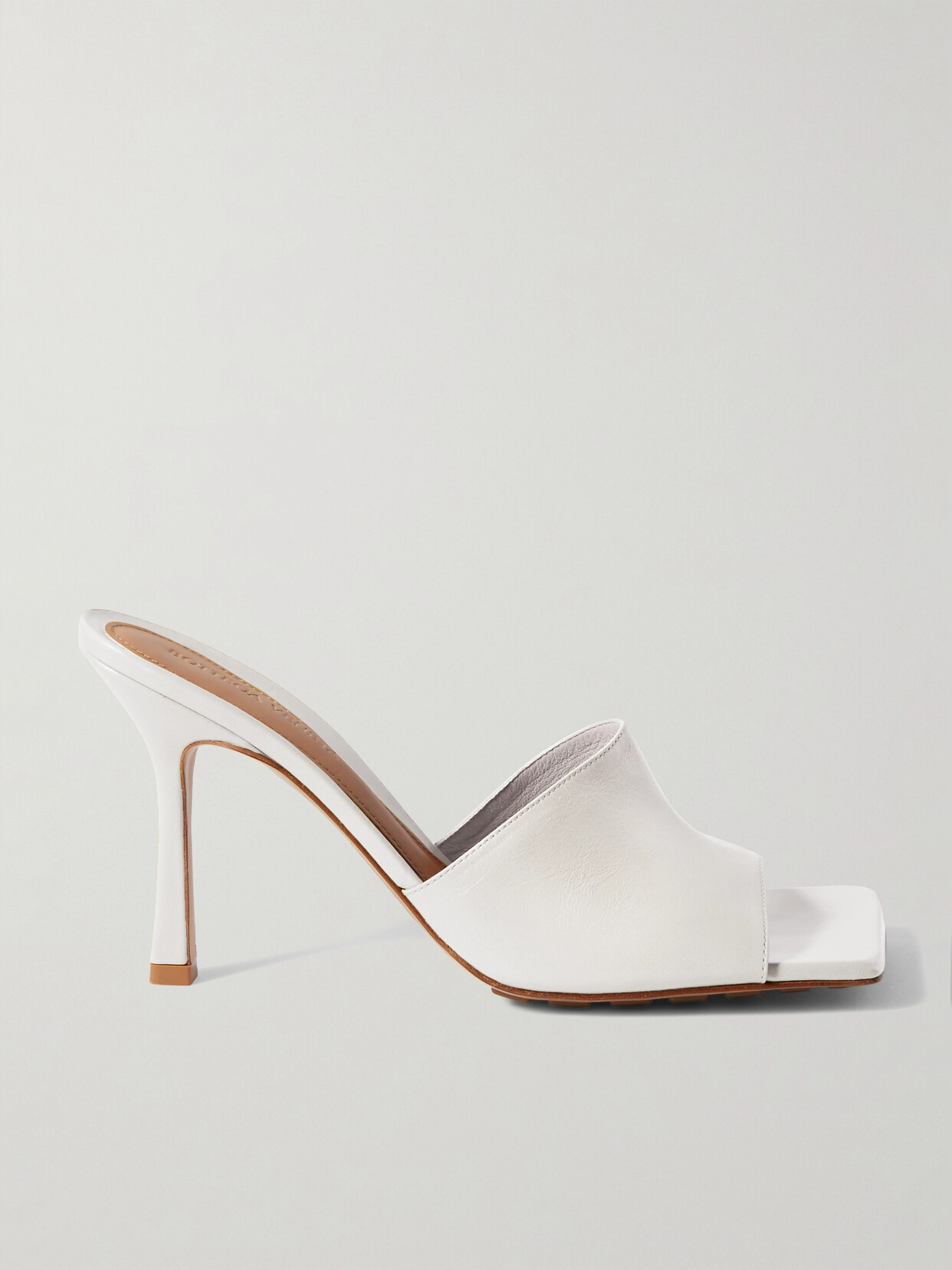 Bottega Veneta Leather Mules In White