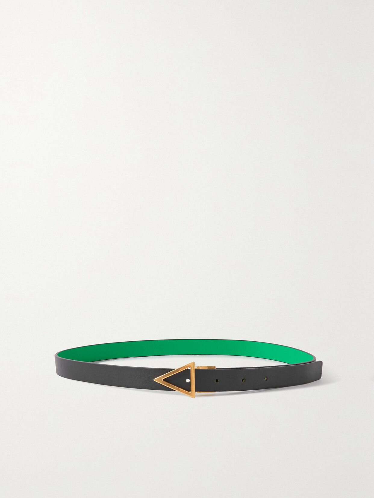 Bottega Veneta Reversible Leather Belt - Black