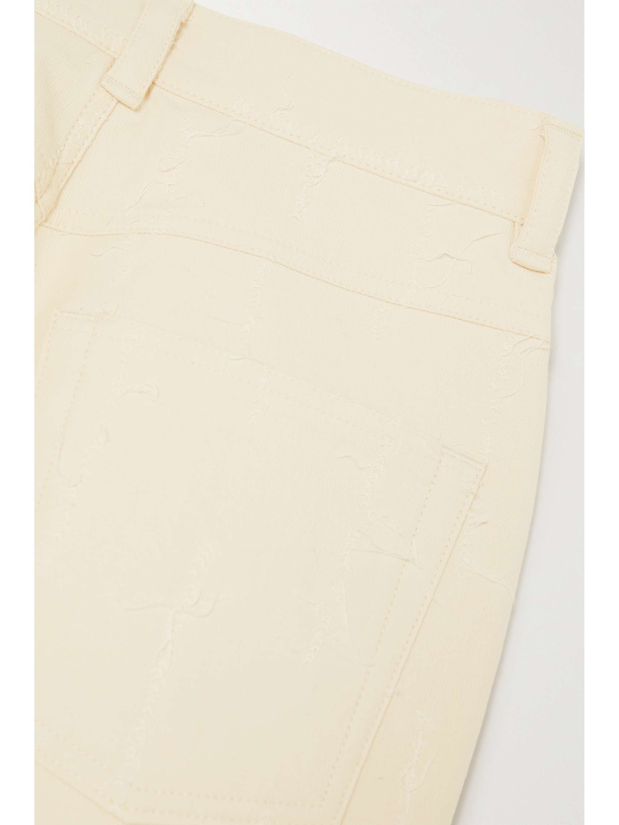 ACNE STUDIOS Distressed high-rise straight-leg jeans