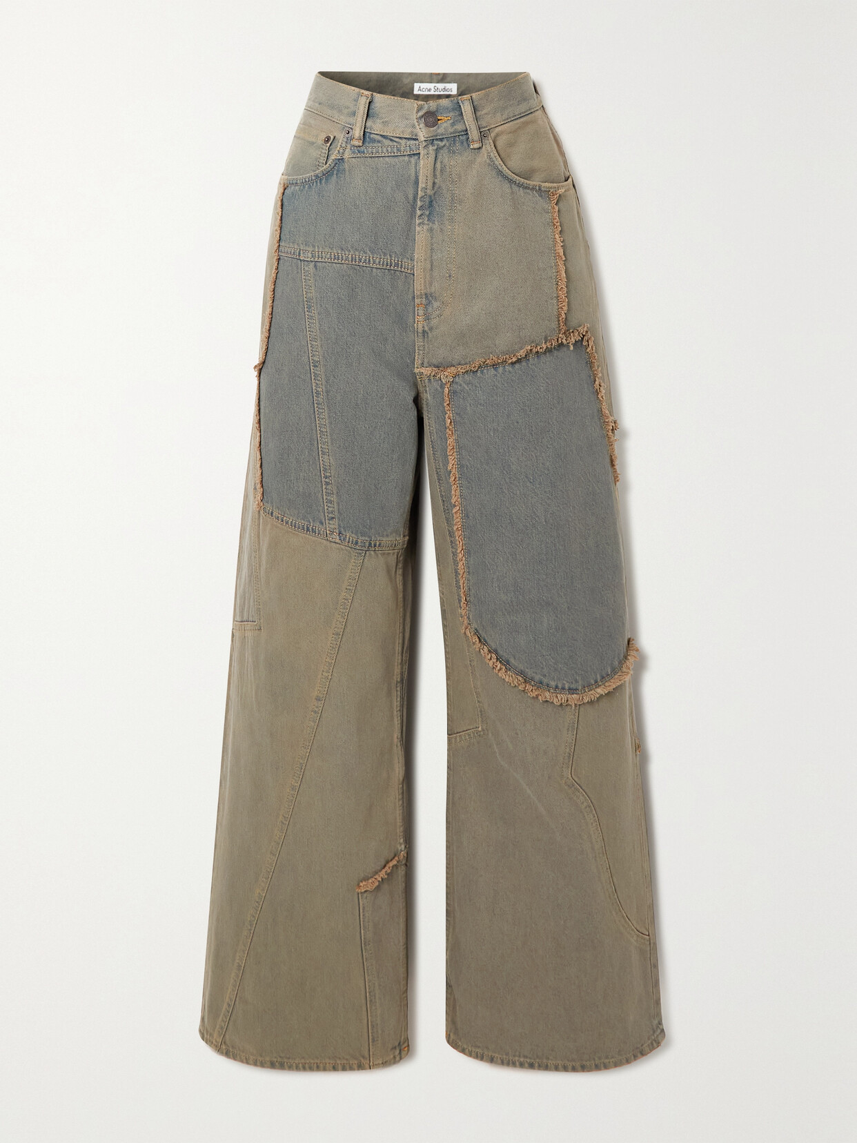 Acne Studios - Distressed Patchwork Jeans - Blue