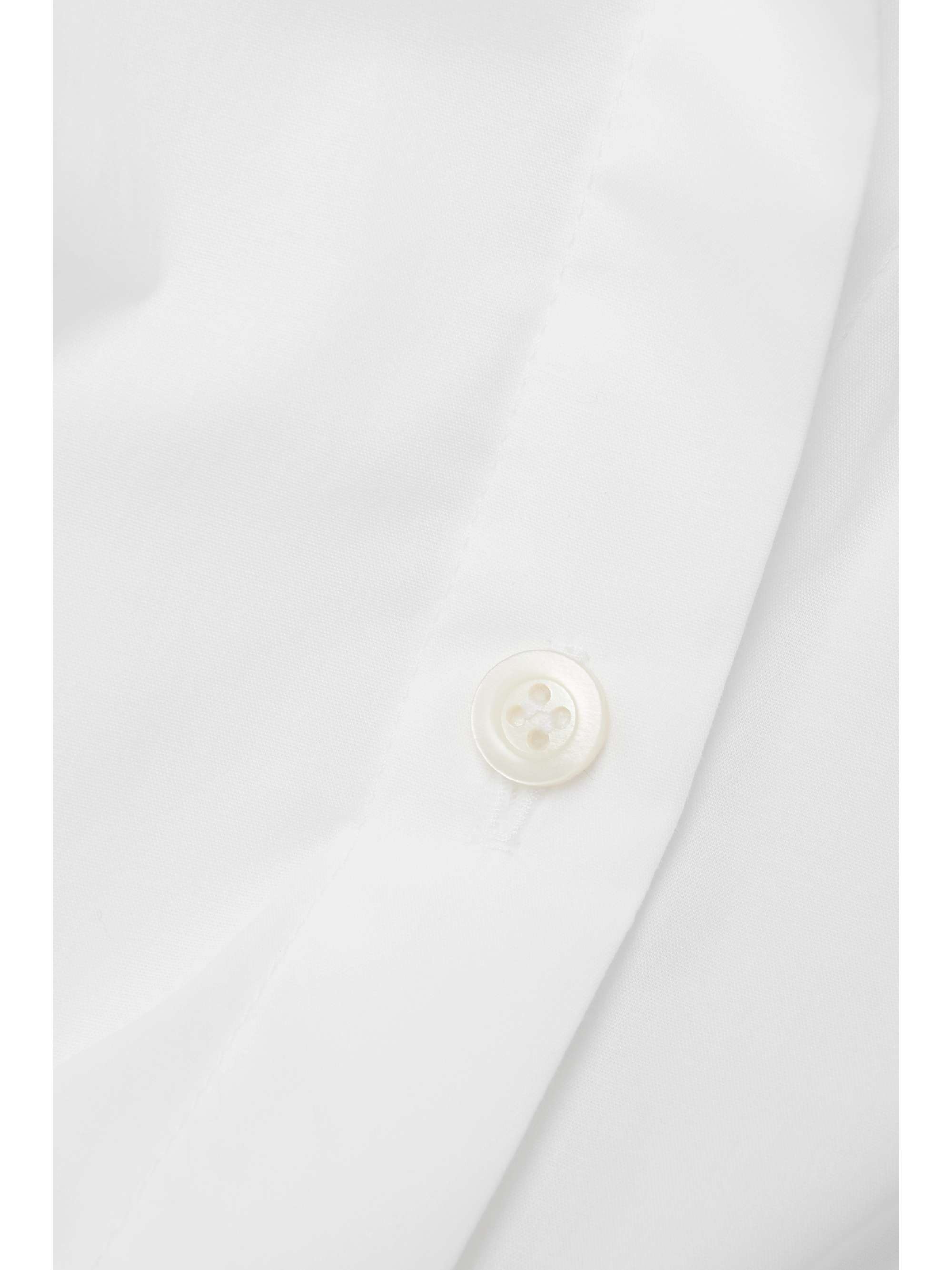 Cutout stretch-cotton poplin shirt