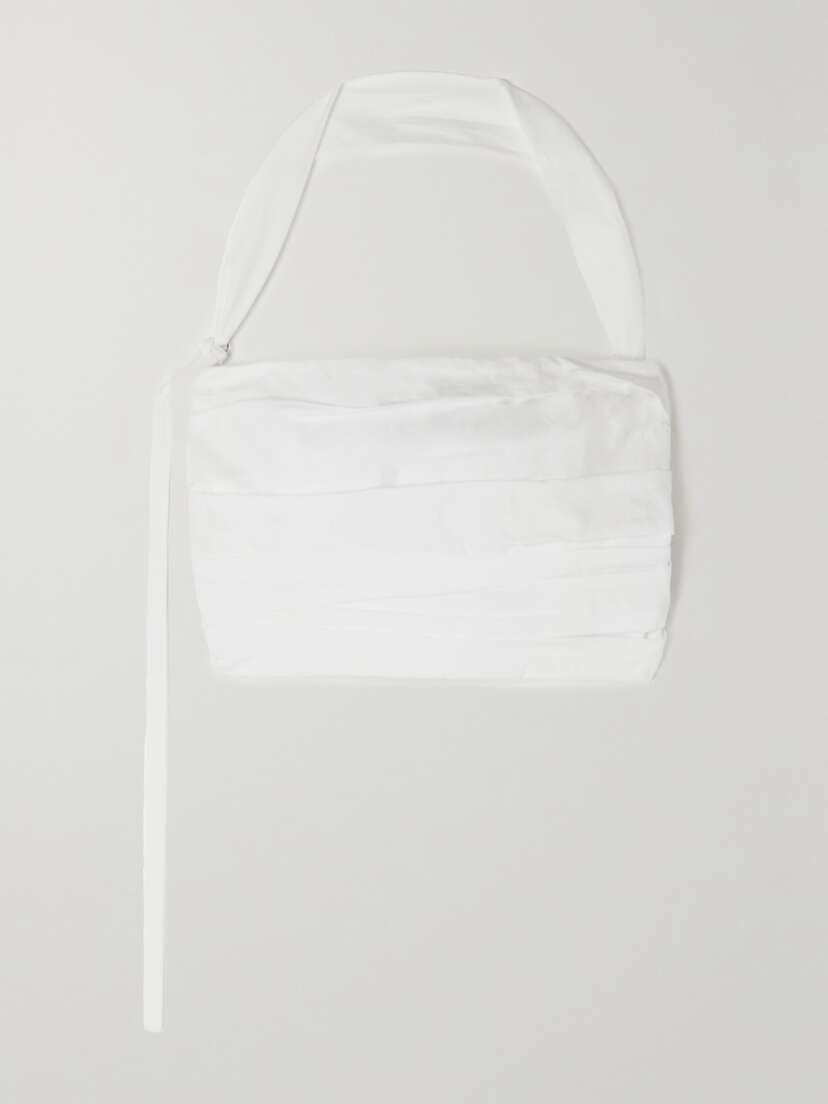 Jacquemus Amidu Cropped Cotton-poplin Halterneck Top