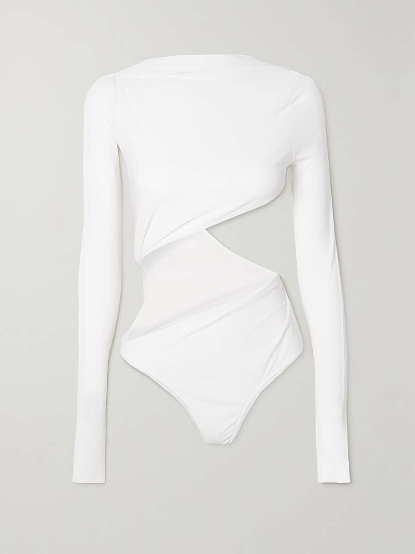 Jacquemus Carozzu Open-back Cutout Stretch-jersey Bodysuit