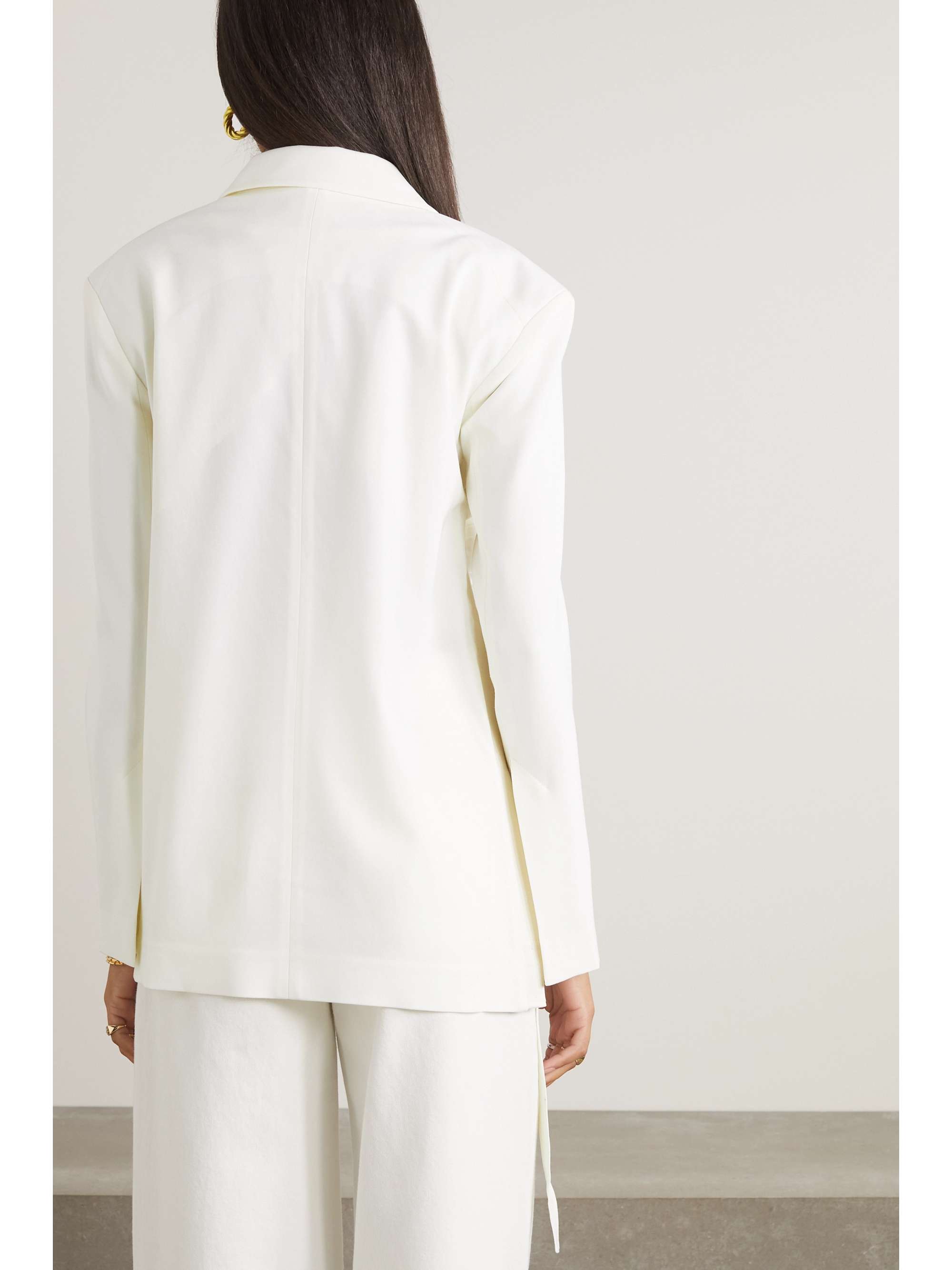 JACQUEMUS La Veste Baccala cutout wool-blend twill blazer