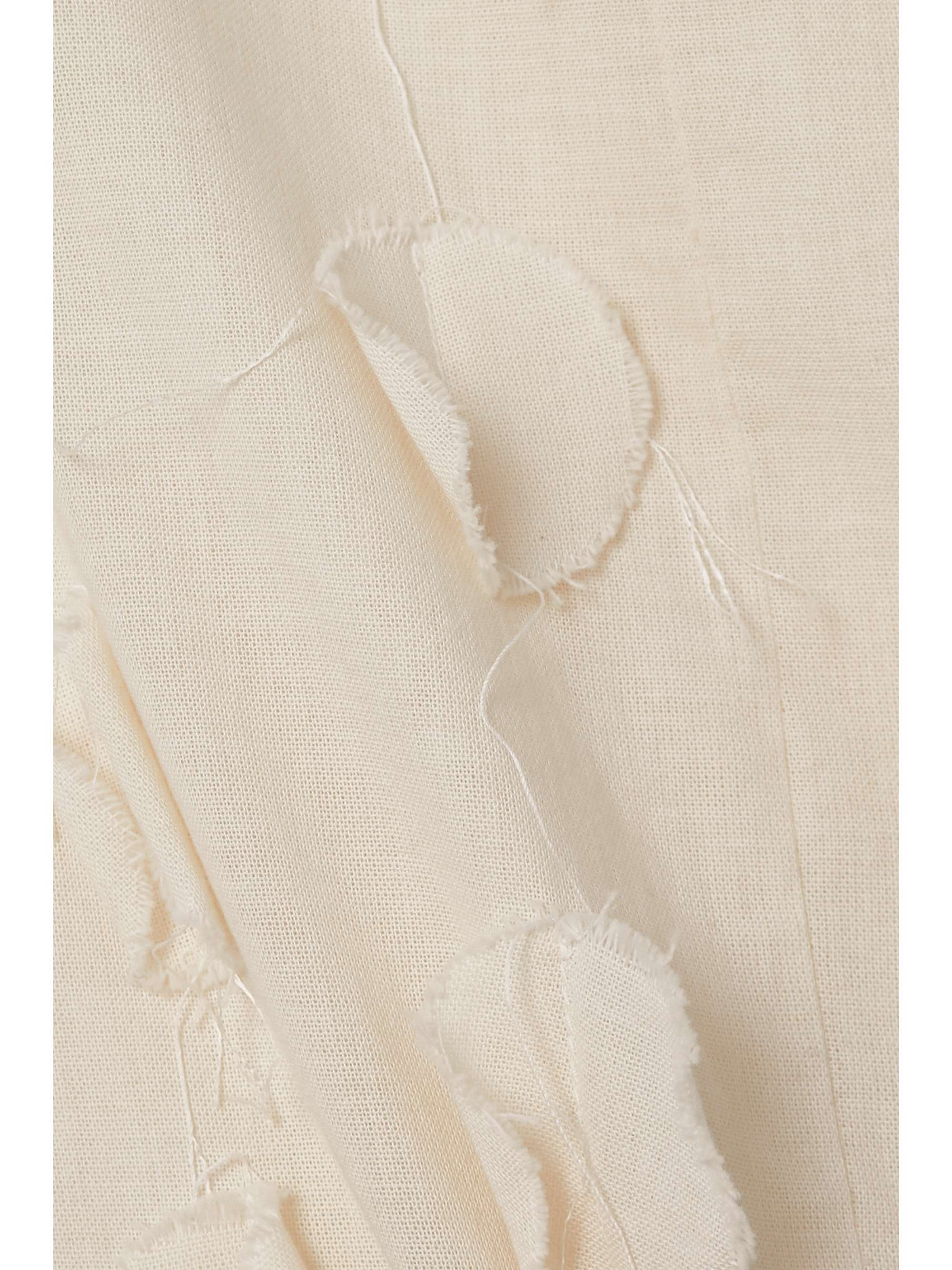 JACQUEMUS Draggiu appliquéd cotton-voile midi skirt