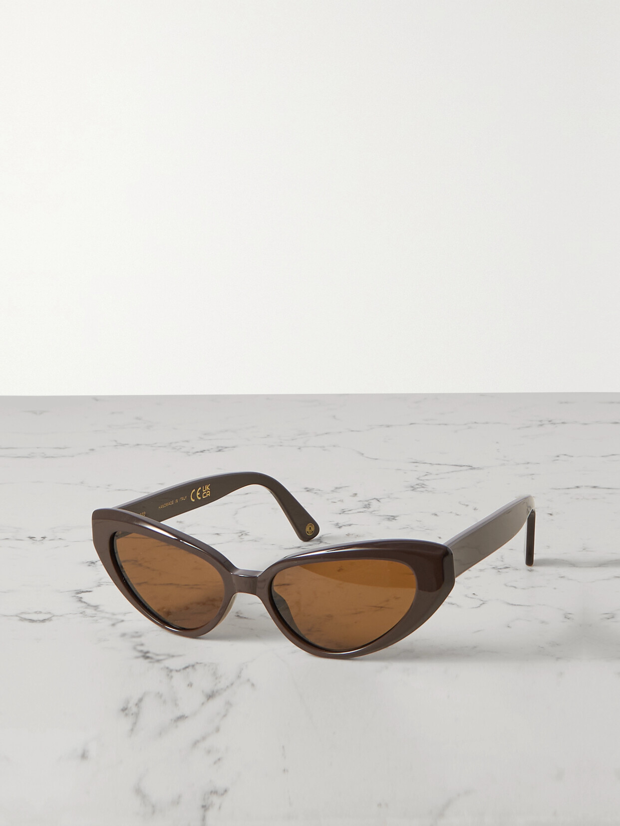 Kimeze - Zawe Cat-eye Acetate Sunglasses - Brown