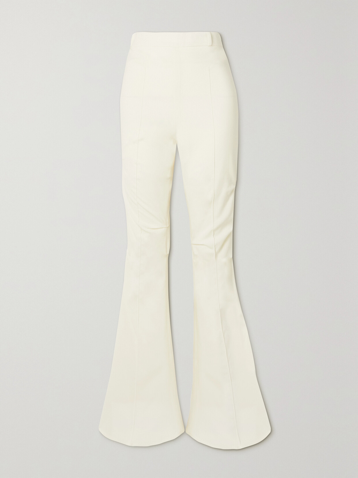 Jacquemus Merria Stretch-wool Flared Pants In Beige