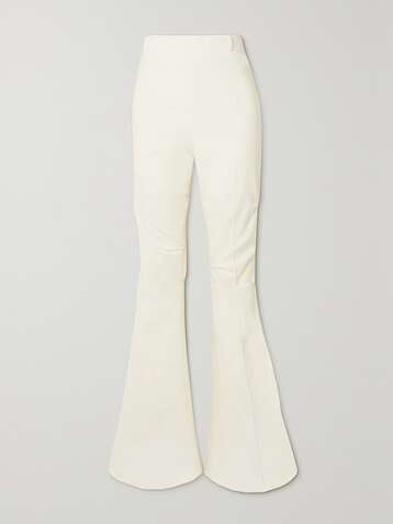 자크뮈스 팬츠 JACQUEMUS Merria stretch-wool flared pants,White