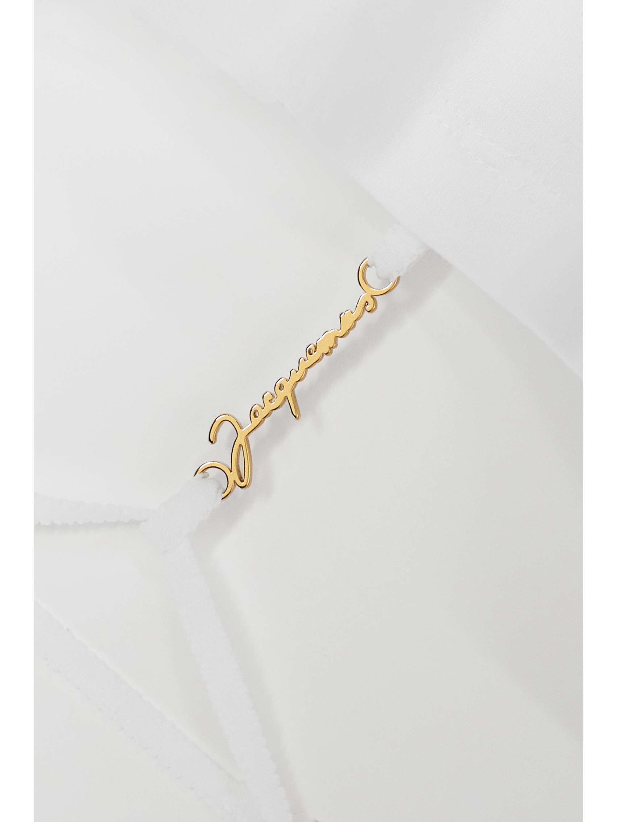 JACQUEMUS Pino cropped cutout cotton-jersey T-shirt