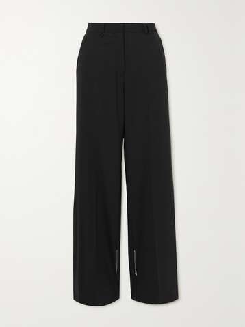 자크뮈스 팬츠 JACQUEMUS Astouin convertible wool-blend tapered pants,Black