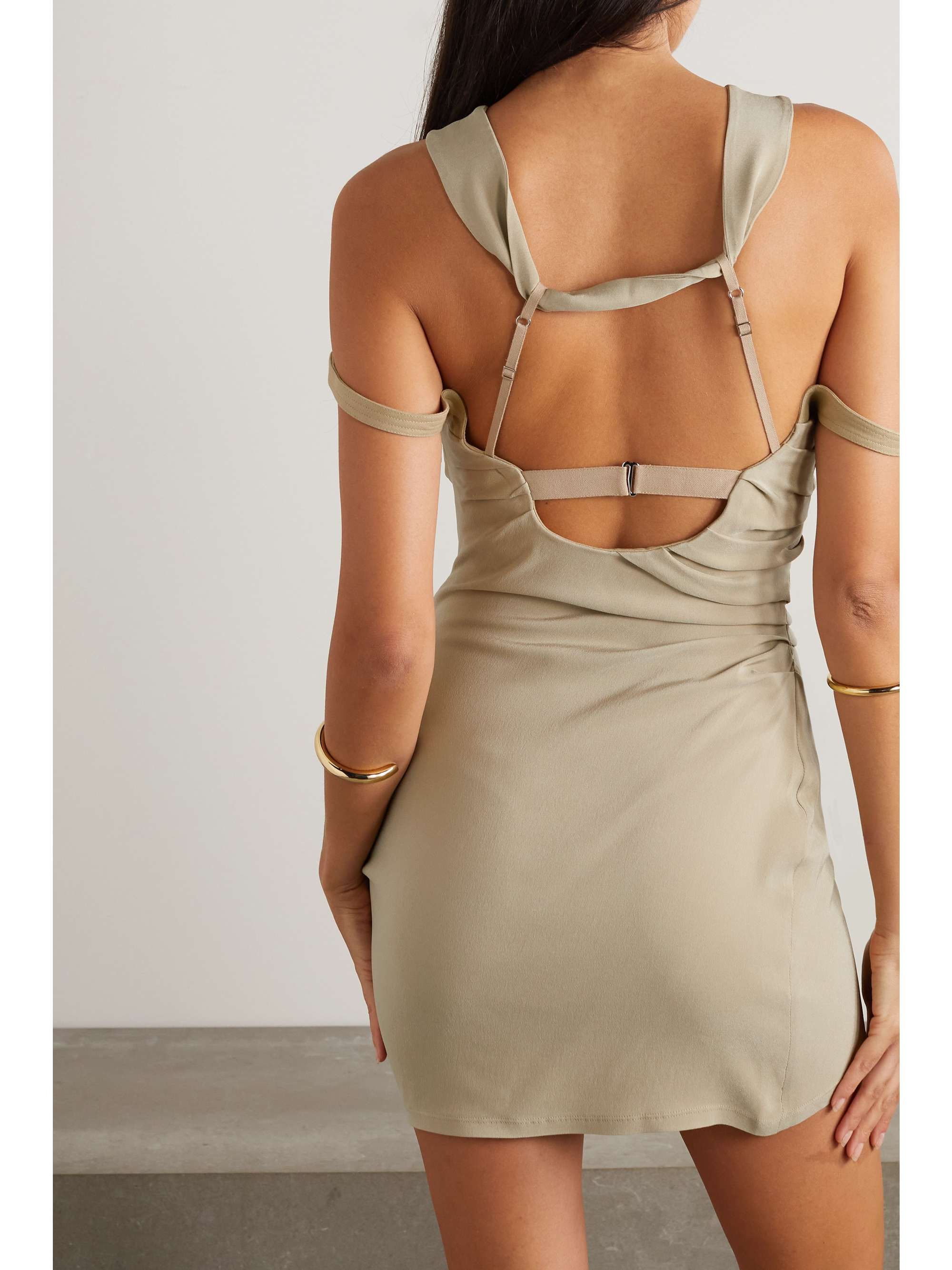 JACQUEMUS Soffio crepe mini dress