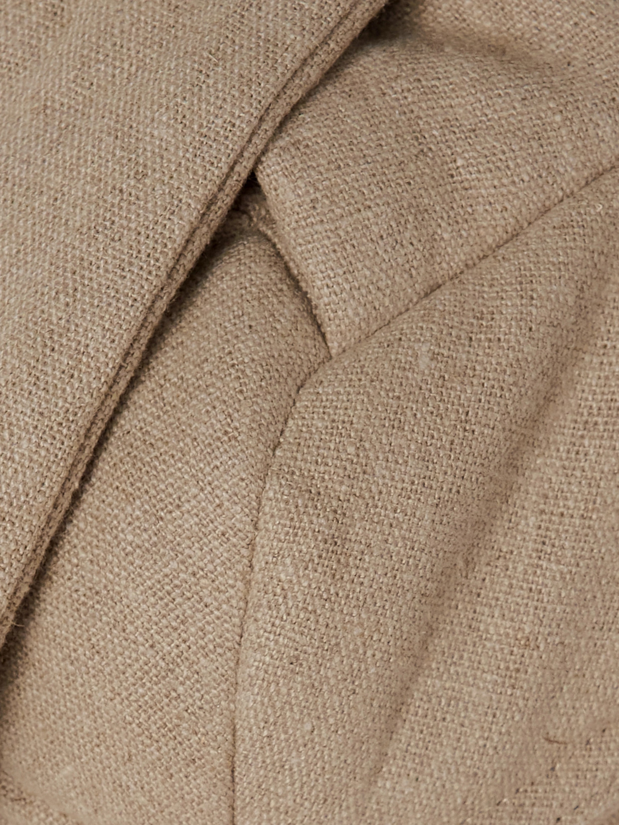 Jacquemus Le Haut Cuscinu Paneled Linen Bralette In Neutrals