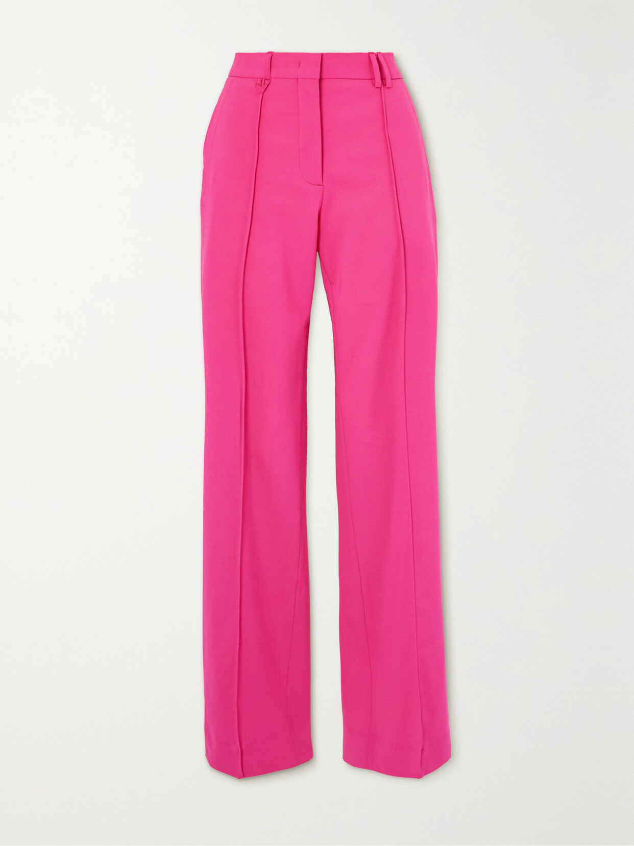 Jacquemus - Camargue Pleated Wool-blend Straight-leg Pants - Pink