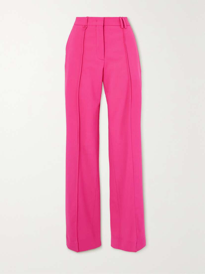 Jacquemus Camargue Pleated Wool-blend Straight-leg Pants