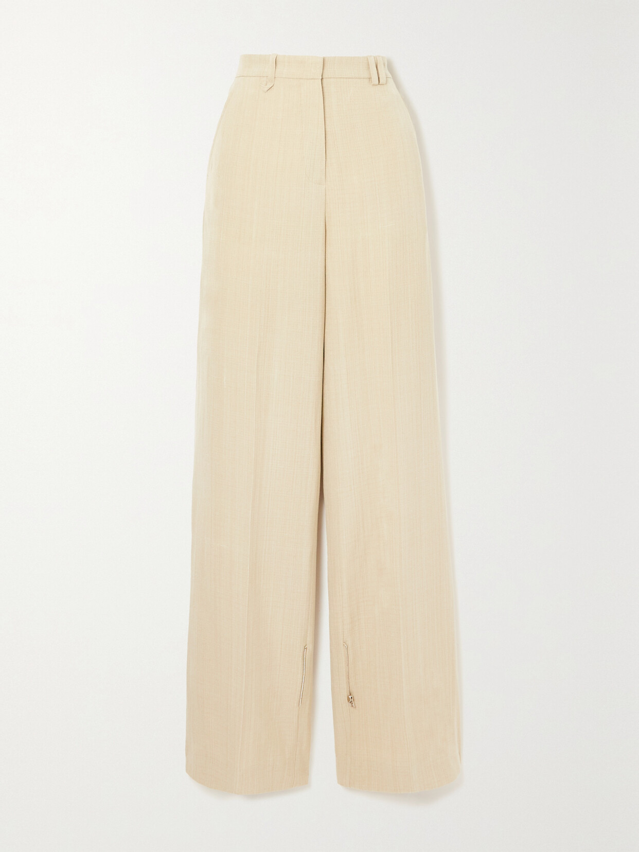 Jacquemus Astouin Convertible Crepe Tapered Pants In Neutrals