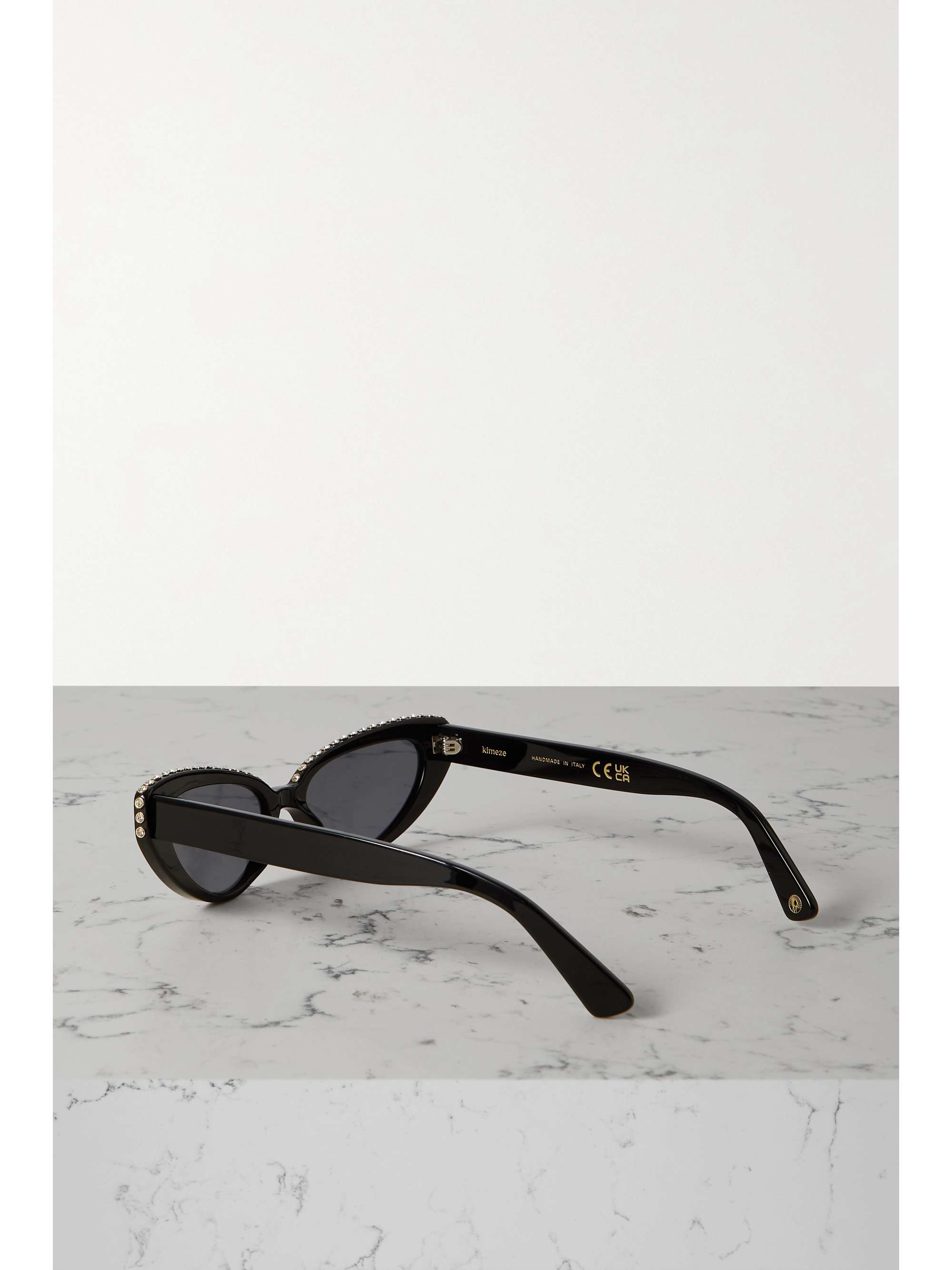 KIMEZE Damba cat-eye crystal-embellished acetate sunglasses