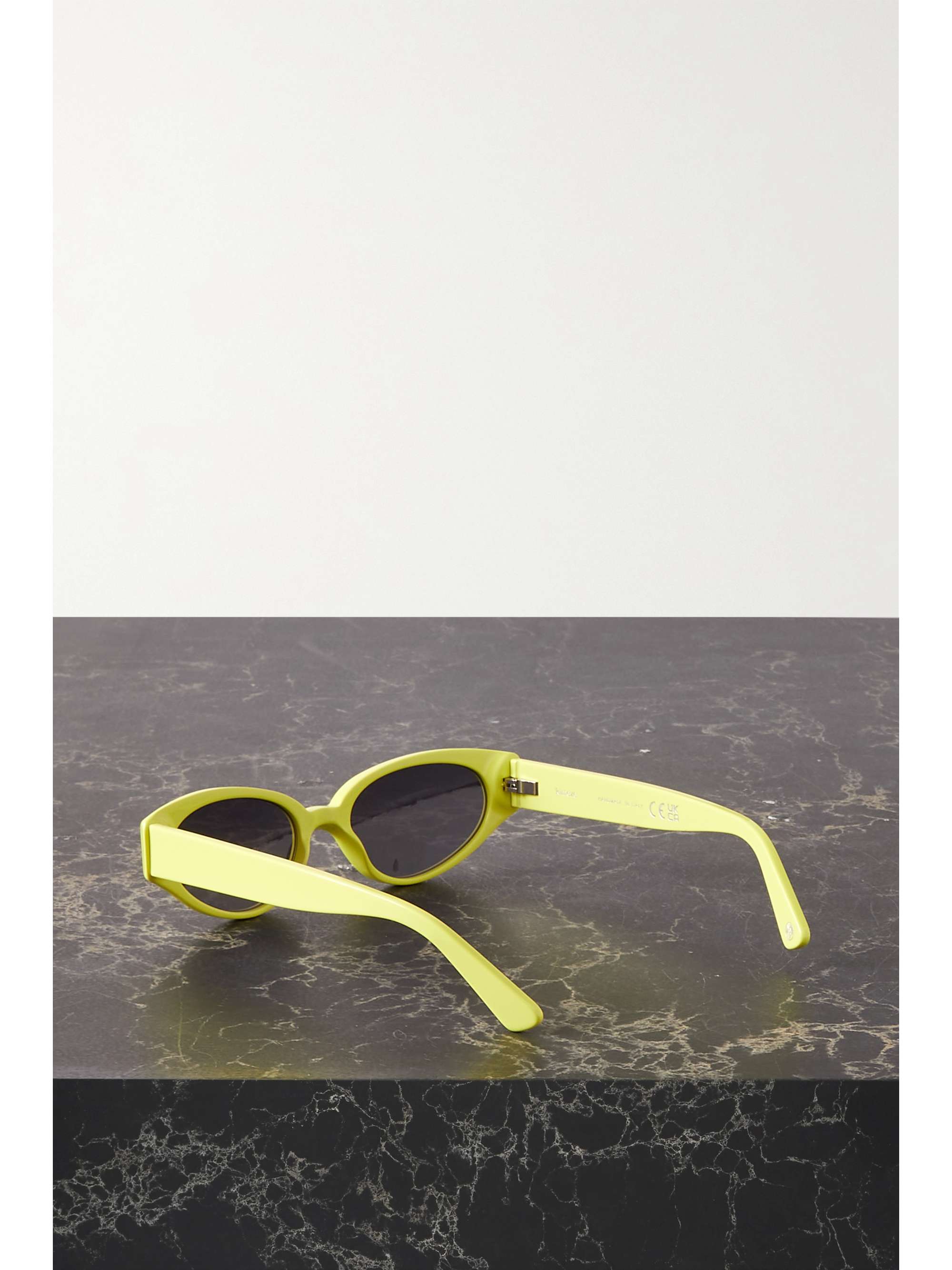 KIMEZE Gabriel oval-frame acetate sunglasses