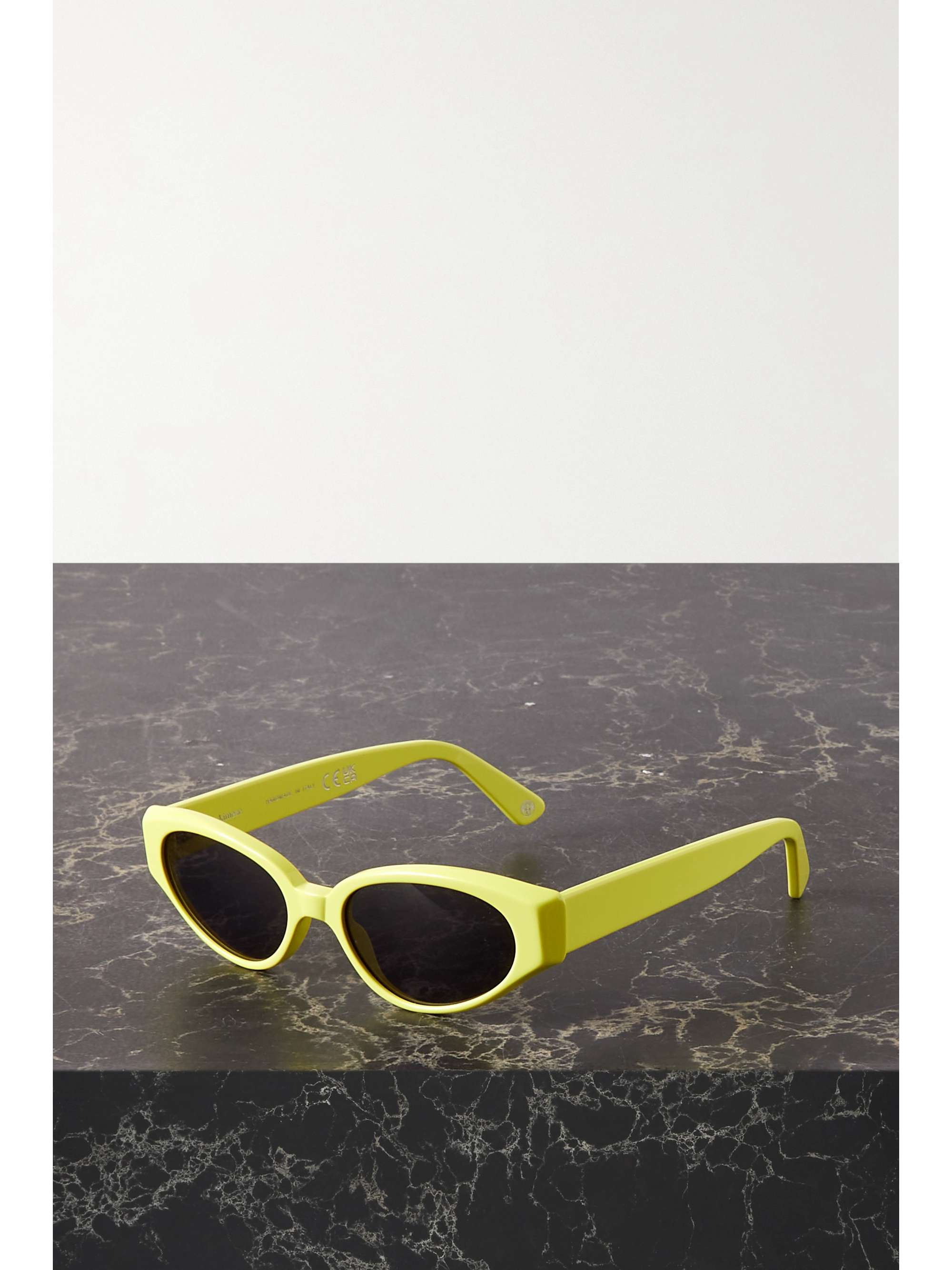 KIMEZE Gabriel oval-frame acetate sunglasses