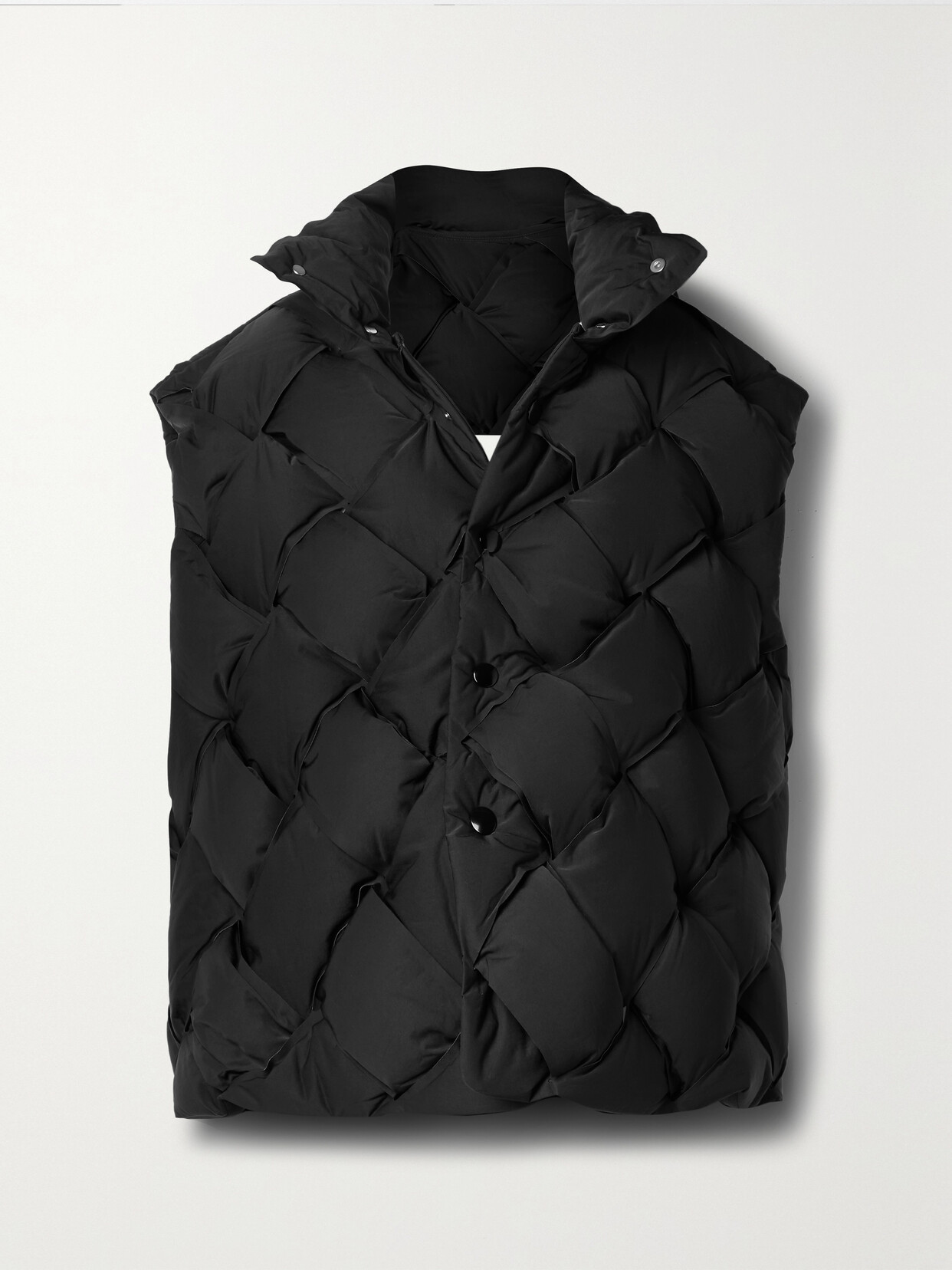 Bottega Veneta - Tech Quilted Padded Shell Vest - Black