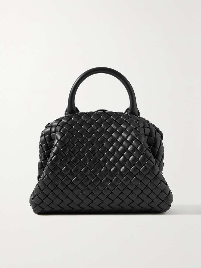 Bottega Veneta Handle Mini Intrecciato Leather Tote