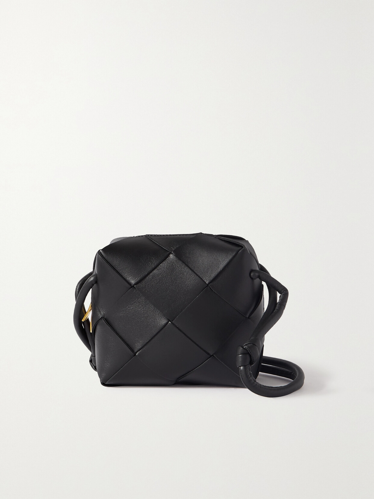 Bottega Veneta Cassette Mini Intrecciato Leather Shoulder Bag