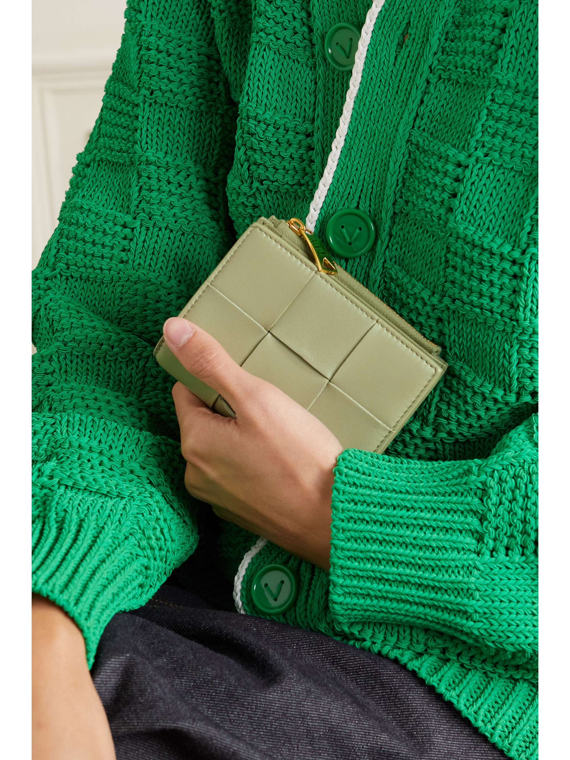 BOTTEGA VENETA Cassette intrecciato leather wallet