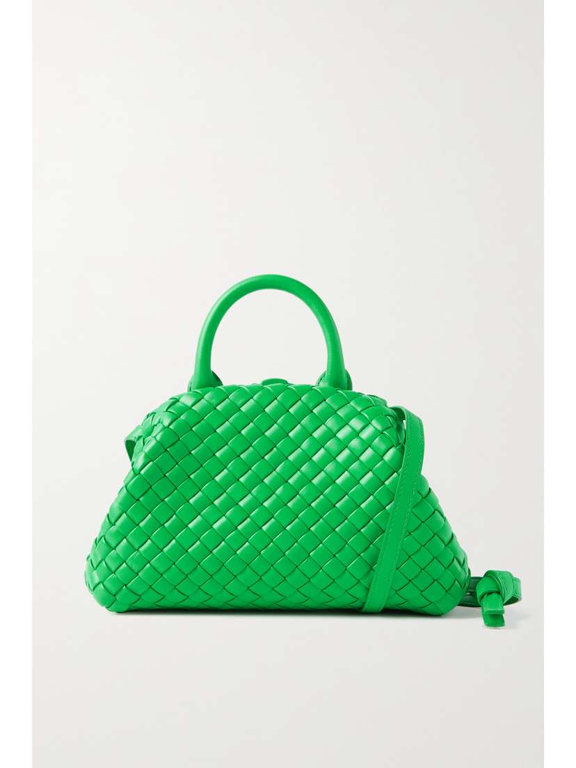 Bottega Veneta The Handle Mini Intrecciato Leather Tote