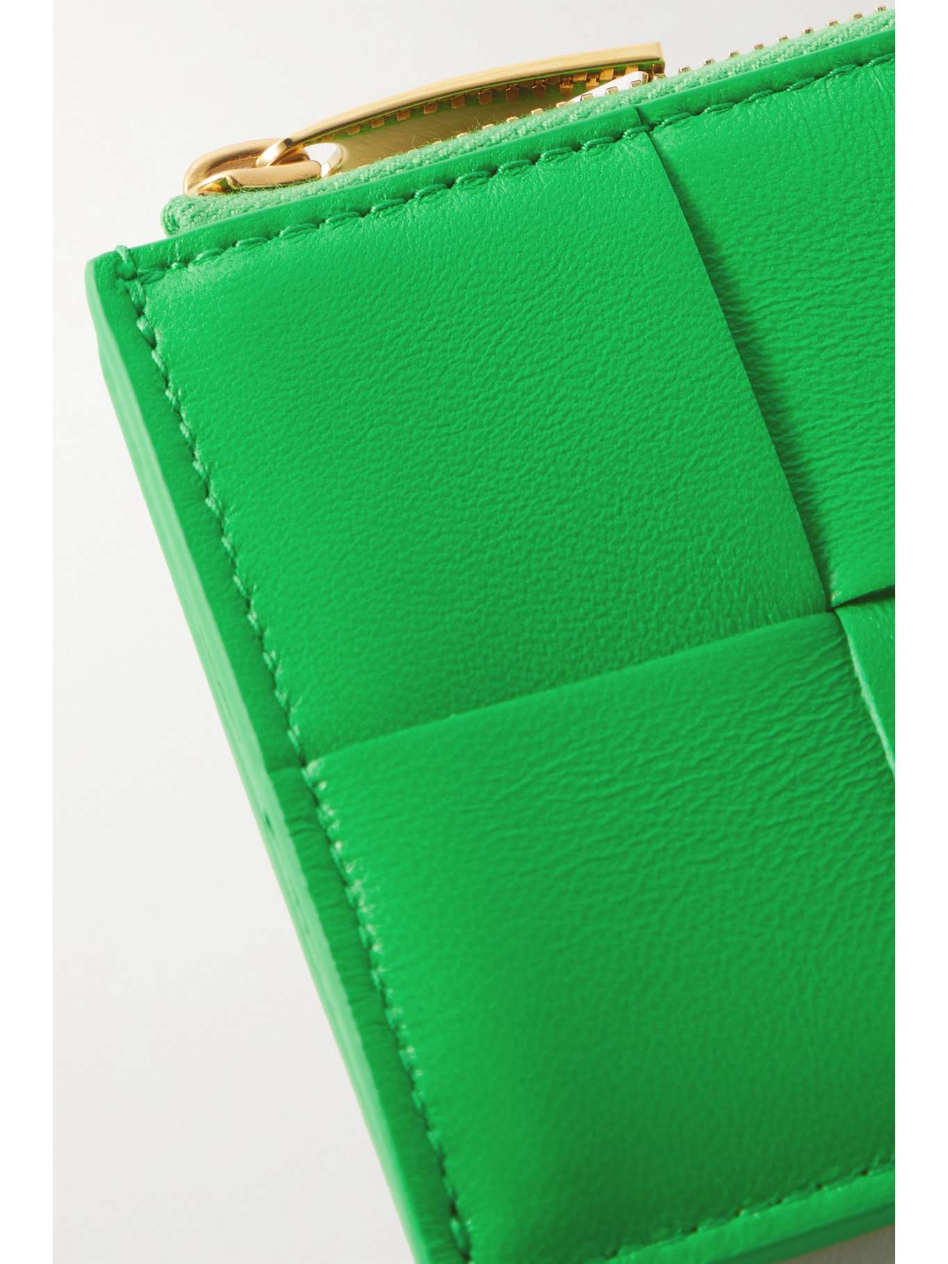 BOTTEGA Cassette intrecciato leather cardholder NETAPORTER
