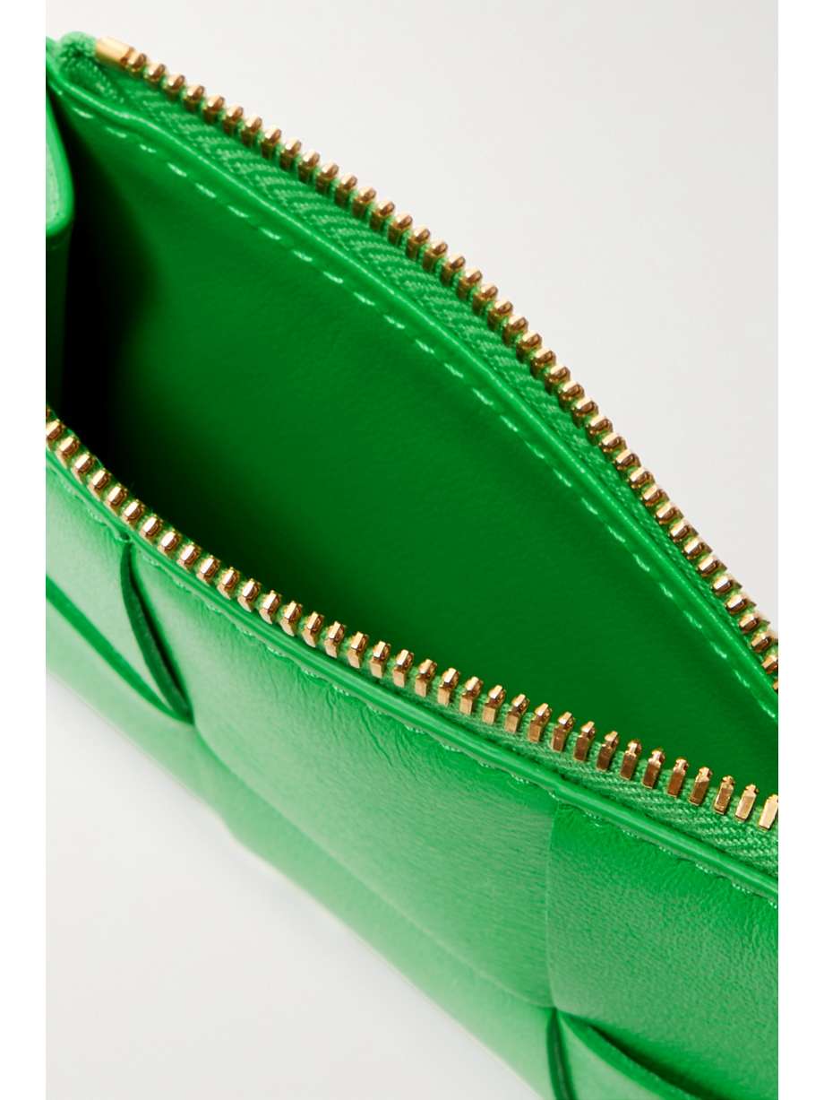 BOTTEGA Cassette intrecciato leather cardholder NETAPORTER