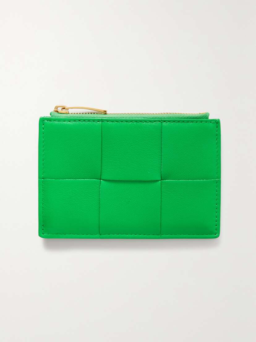 Bottega Veneta Cassette Intrecciato Leather Cardholder