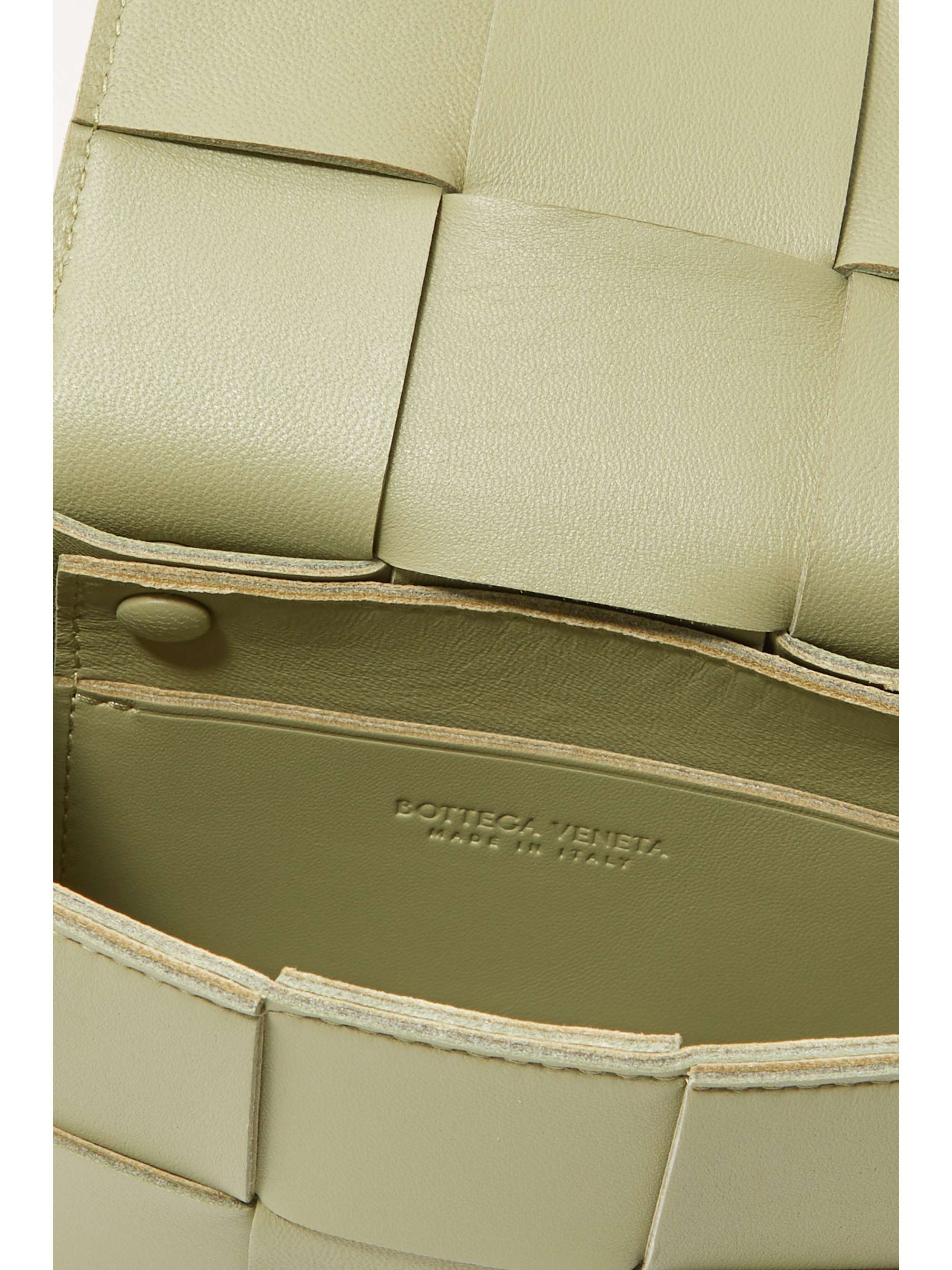 BOTTEGA VENETA Cassette mini intrecciato leather shoulder bag