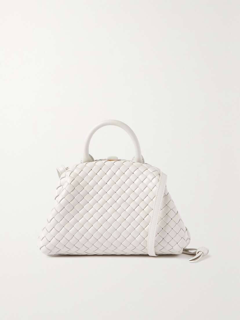 Bottega Veneta Handle Mini Intrecciato Leather Tote