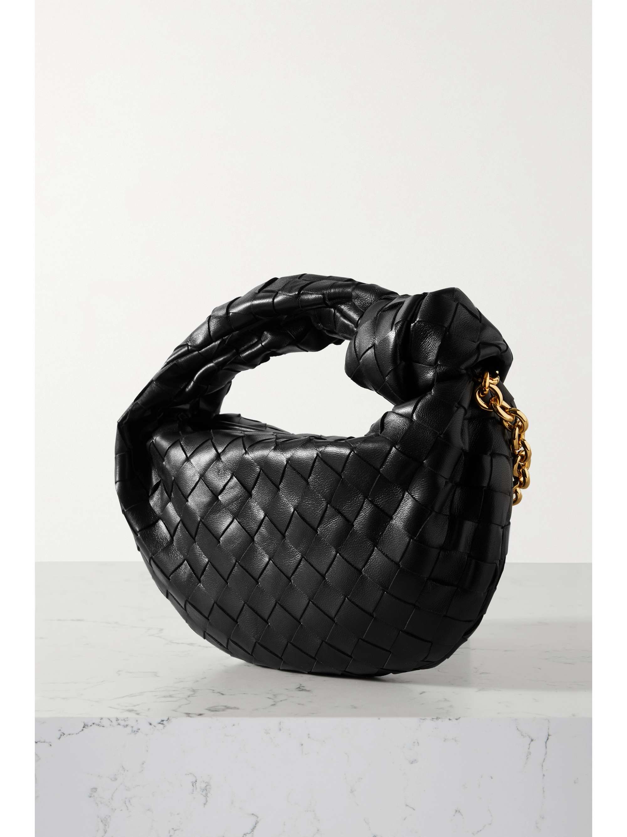 BOTTEGA VENETA Jodie mini knotted intrecciato leather tote