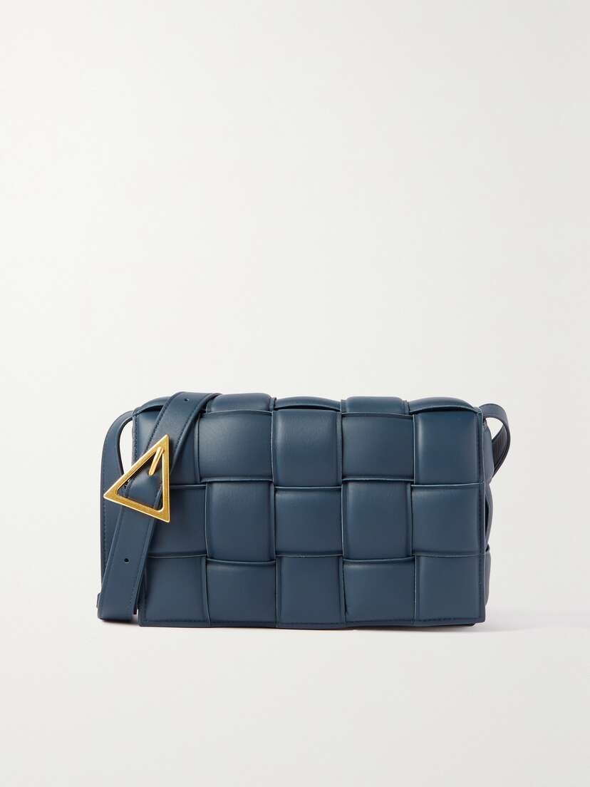 Bottega Veneta Cassette Padded Intrecciato Leather Shoulder Bag