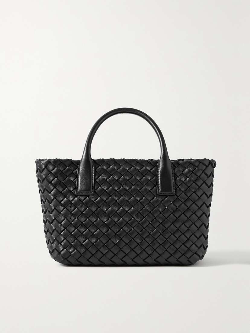 Bottega Veneta Cabat Mini Intrecciato Leather Tote